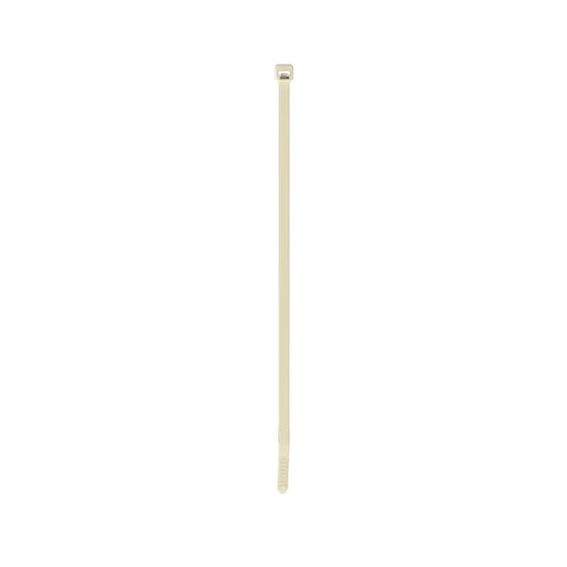 Panduit PLT4S-M69 Locking Cable Ties are designed to satisfy the needs of flame retardant (UL 94V-0) applications, while delivering consistent performance and reliability. Featuring a curved tip to allow for easy pick up from flat surfaces and faster initial threading. Standard cross section, 14.5" (368mm) length. Made of Flame Retardant Nylon 6.6, are Ivory in color and come in packages of 1000.