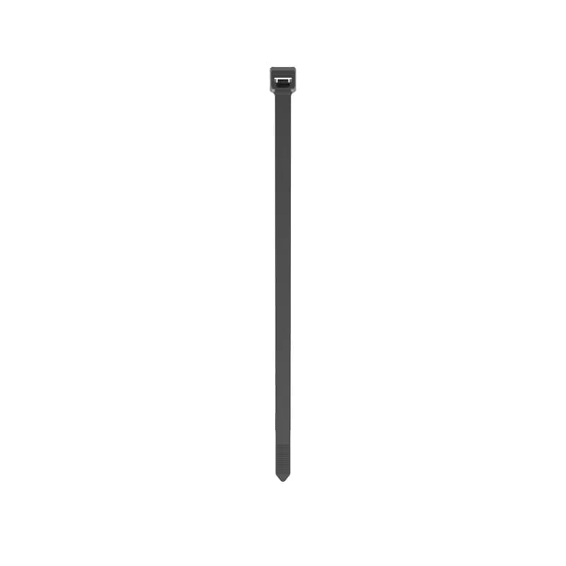 Panduit PLT2H-TL30 Locking Cable Ties are designed to satisfy the needs of high temperature applications, while delivering consistent performance and reliability. Featuring a curved tip to allow for easy pick up from flat surfaces and faster initial threading. Light-heavy cross section, 8.1" (206mm) length. Made of Heat Stabilized Nylon 6.6, are black in color and come in packages of 250.