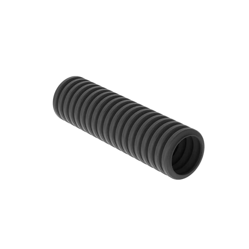 The CLT50F-4M20 Corrugated Loom Slit Wall Tubing protects cables from impact and abrasion. Features a slit for easy installation onto a bundle of wires or a pre-assembled harness assembly, increasing productivity. Hold in place with cable ties and accessories. Suitable for indoor applications. UL94-HB flammability rating and a maximum temperature rating of 122 F (50 C). Polyethylene. Inside diameter 0.518" (13.16mm). Color Black. 1 per package.