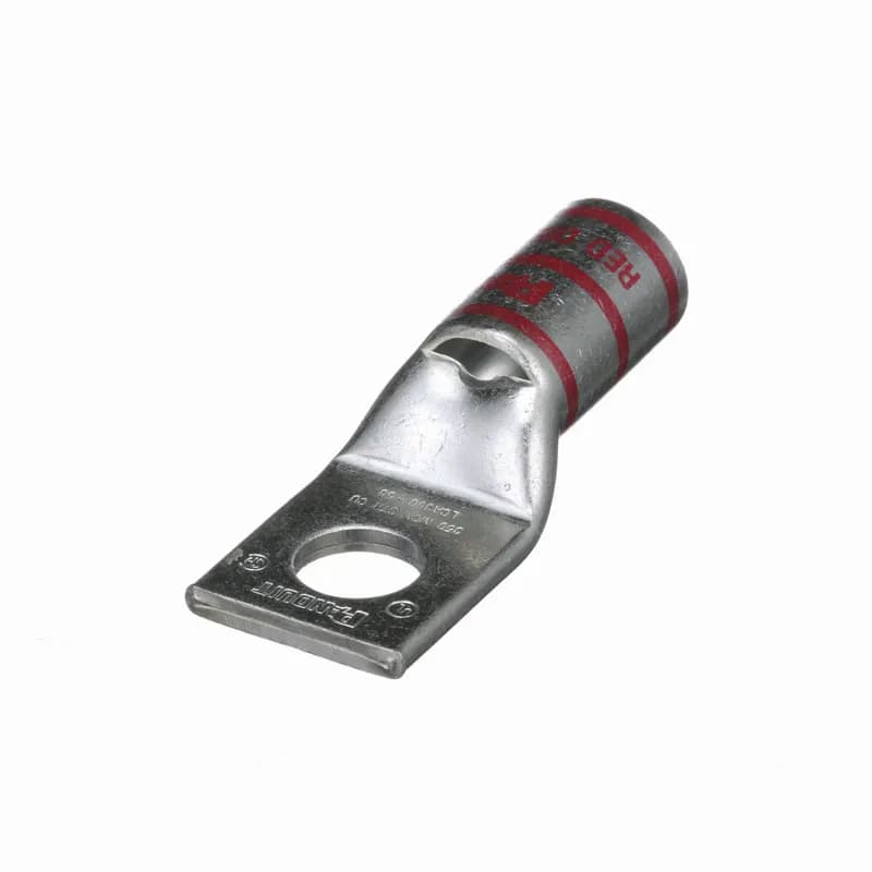 One-hole, standard barrel with window lug, 350 kcmil cable, 5/8 stud hole.