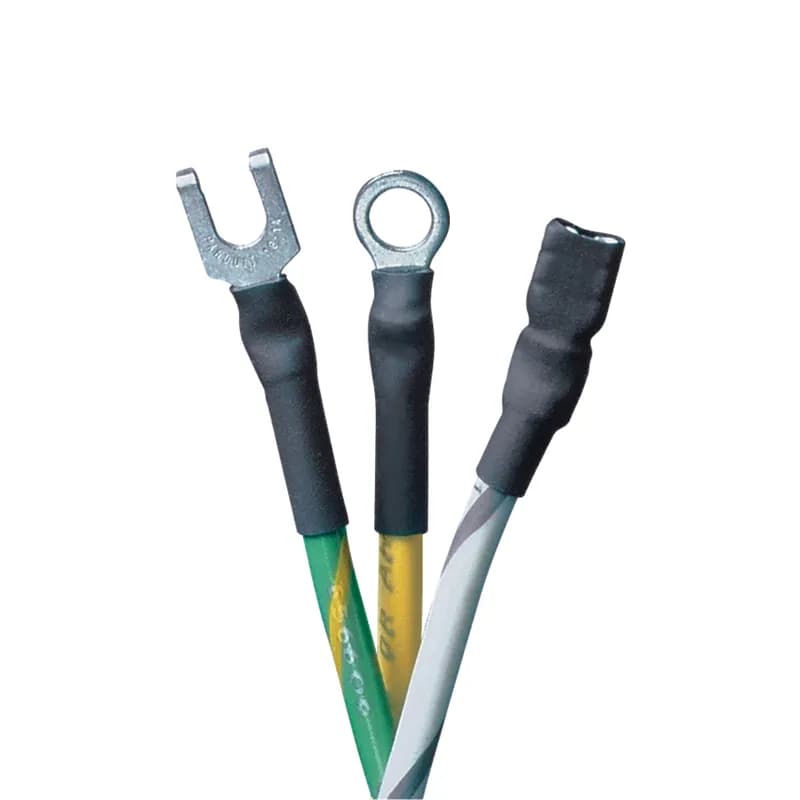 Thin wall heat shrink, .12" (3.2mm) diameter, red cross-linked polyolefin, 25 pc. package quantity.