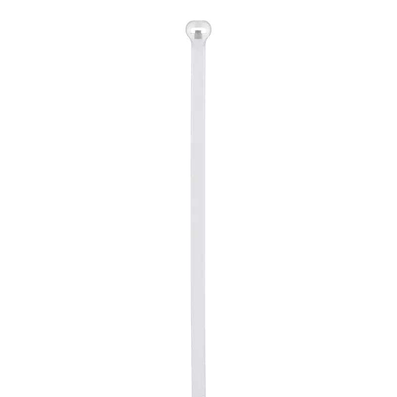 The BT3I-C Dome-Top barb ty, features a unique patented design with its round smooth edges. Paired with the stainless-steel locking barb, these cable ties provide consistent performance, reliability and infinite adjustability through the entire bundle range. Intermediate cross section, 11.3 (287mm) length. Appropriate for Indoor use, made of Nylon 6.6, are natural in color and come in packages of 100.
