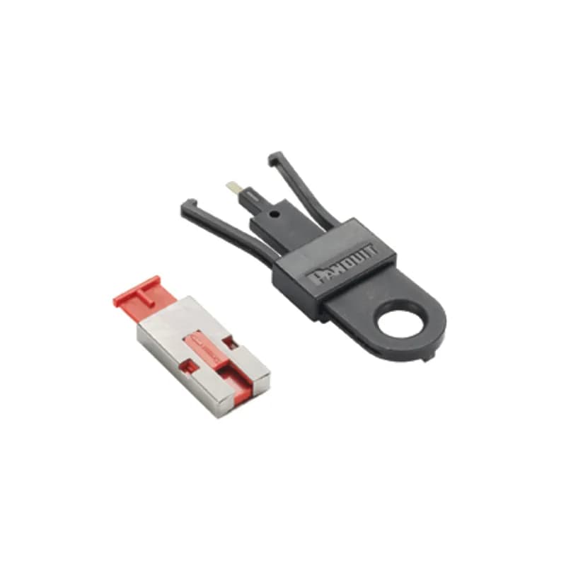 Panduit PSL-USBA-L - The USB Type A block-out device works with USB 2.0 and USB 3.0 Type A ports to prevent unauthorized access or protect from damage. Package includes 50 devices and five removal tool.