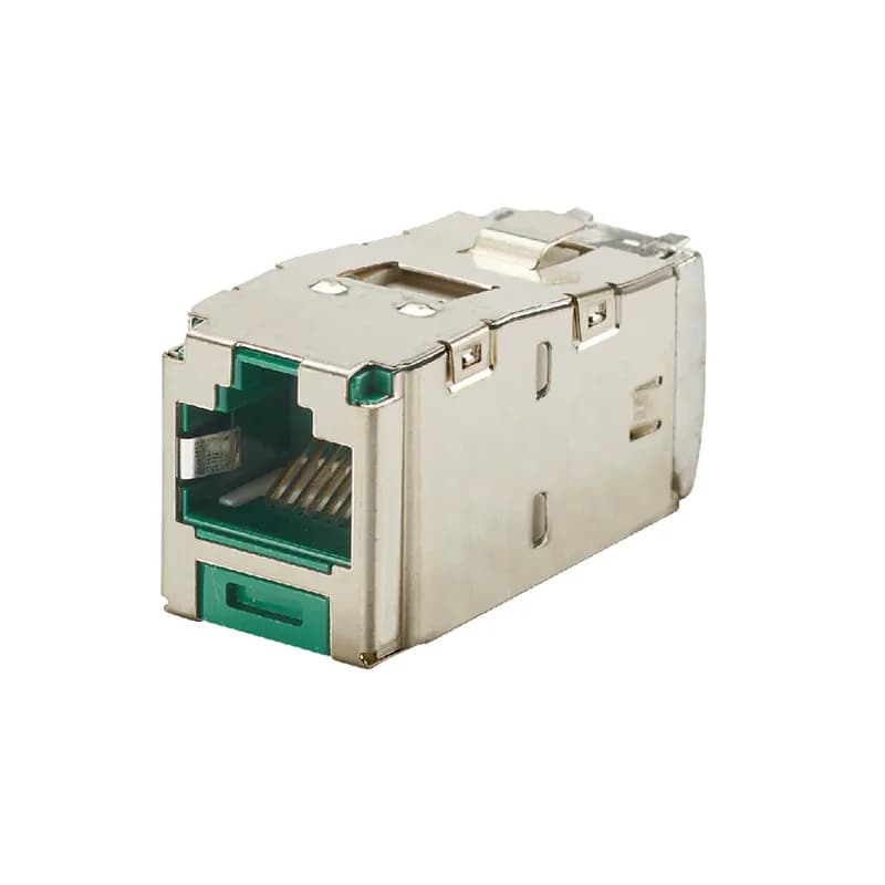 The Mini-Com Cat 6A Shielded RJ45 TG Jack Module is designed to terminate shielded 4-pair, 22-26 AWG twisted pair cable. Each module is 100% factory tested to exceed industry standard performance requirements. TG style termination eliminates the need for a termination tool. Each jack is individually serialized for traceability and is compatible with Mini-Com Modular Patch Panels and Faceplates.