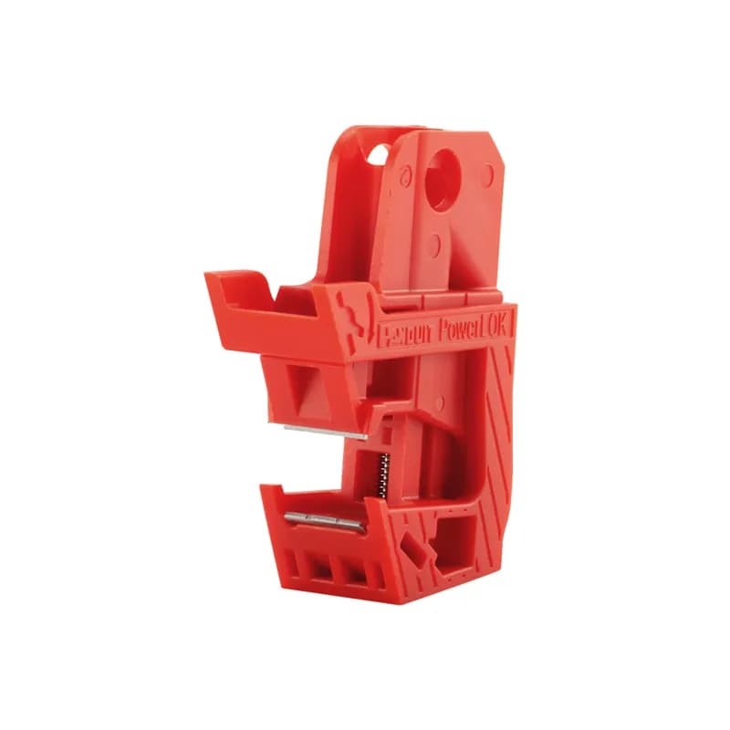 Panduit PSL-PCB-V - PowerLOK circuit breaker lockout device, 5 pieces per pack, red.