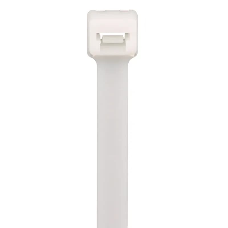 Pan-Ty locking tie, light-heavy cross section, 14.5 (368mm) length, nylon 6.6, black.