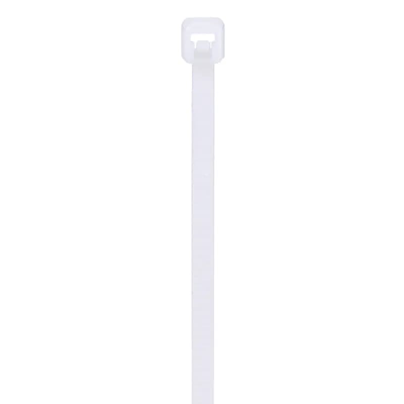 Panduit PLT2M-C Locking Cable Ties are designed to satisfy the needs of general applications, while delivering consistent performance and reliability. Featuring a curved tip to allow for easy pick up from flat surfaces and faster initial threading. Miniature cross section, 8.0" (203mm) length. Made of Nylon 6.6, are natural in color and come in packages of 100.