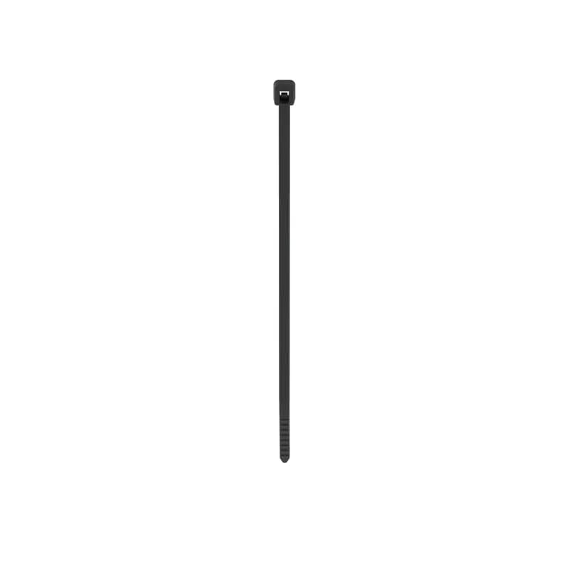 Panduit PLT1M-M00 Locking Cable Ties are designed to satisfy the needs of general applications, while delivering consistent performance and reliability. Featuring a curved tip to allow for easy pick up from flat surfaces and faster initial threading. Miniature cross section, 3.9" (99mm) length. Made of Military Spec Weather Resistant Nylon 6.6 with high resistance to ultraviolet light, are black in color and come in packages of 1000.