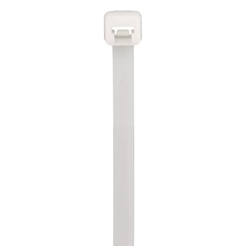 Panduit PLT3S-C Locking Cable Ties are designed to satisfy the needs of general applications, while delivering consistent performance and reliability. Featuring a curved tip to allow for easy pick up from flat surfaces and faster initial threading. Standard cross section, 11.5 (292mm) length. For indoor use, made of Nylon 6.6, are natural in color and come in packages of 100.