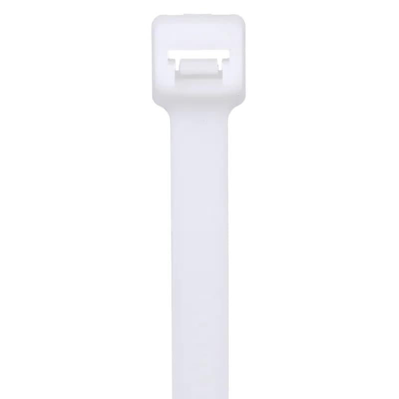 Pan-Ty locking tie, light-heavy cross section, 8.1 (206mm) length, nylon 6.6, natural, standard package.