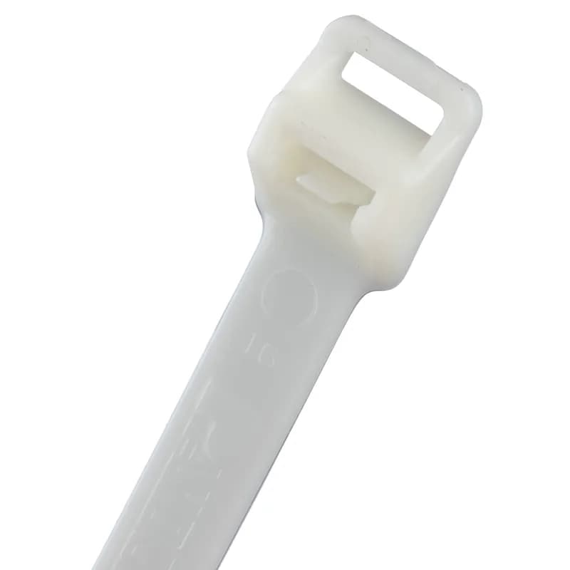 PRT6EH-C releasable lashing cable ties are designed for heavy duty applications and feature a quick-release tab that facilitates easy bundle release and/or re-fastening when changes are anticipated during development, servicing, or production. Extra-Heavy cross section, 22.2 (564mm) long. For indoor use, they are made of natural Nylon 6.6, and come in packages of 25.