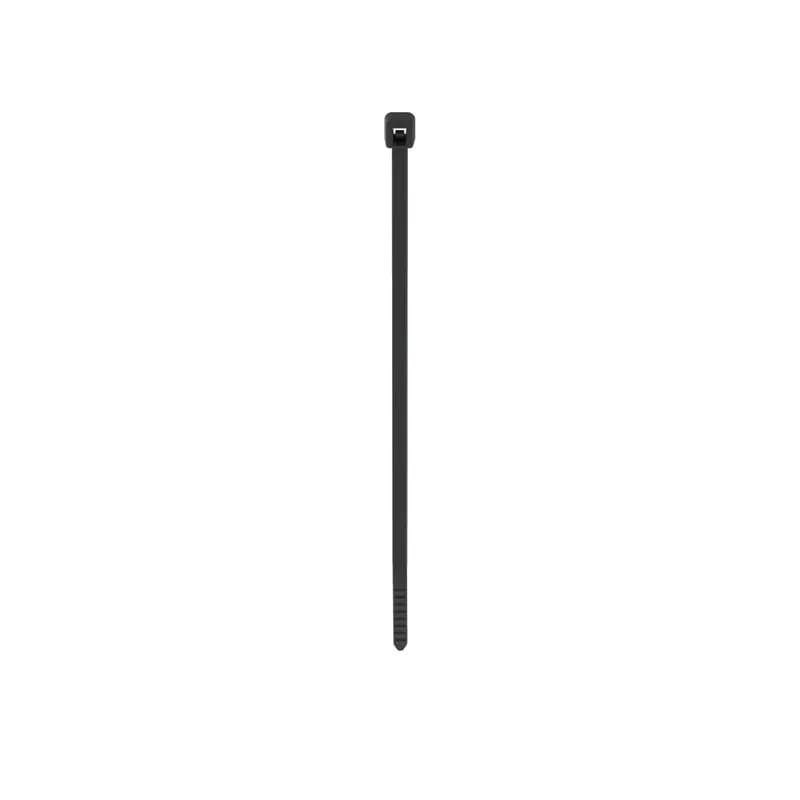 Panduit PLT1M-M300 Locking Cable Ties are designed to satisfy the needs of high temperature and weather resistant applications, while delivering consistent performance and reliability. Featuring a curved tip to allow for easy pick up from flat surfaces and faster initial threading. Miniature cross section, 3.9" (99mm) length. Made of Heat Stabilized Weather Resistant Nylon 6.6 with high resistance to ultraviolet light, are black in color and come in packages of 1000.