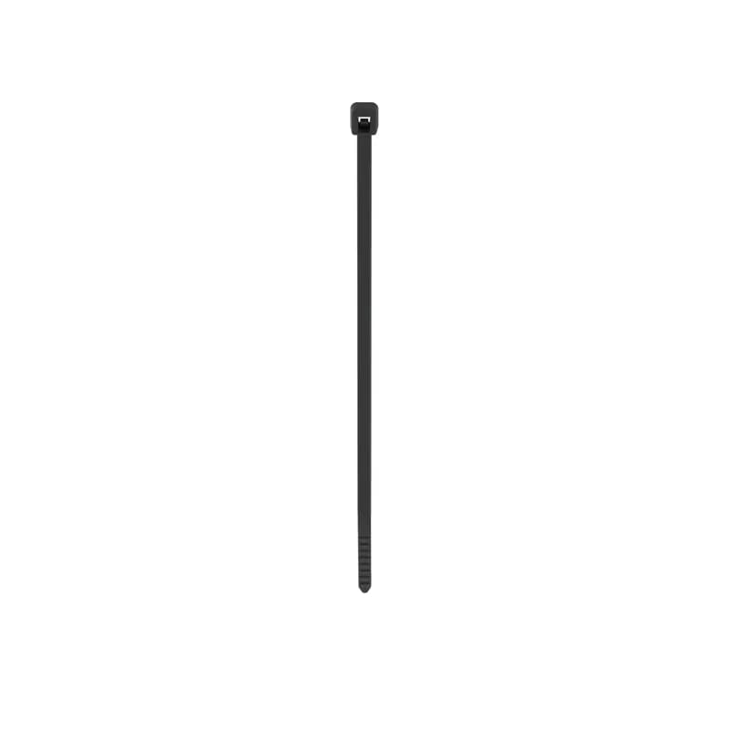 Panduit PLT1M-C30 Locking Cable Ties are designed to satisfy the needs of high temperature applications, while delivering consistent performance and reliability. Featuring a curved tip to allow for easy pick up from flat surfaces and faster initial threading. Miniature cross section, 3.9" (99mm) length. Made of Heat Stabilized Nylon 6.6, are black in color and come in packages of 100.