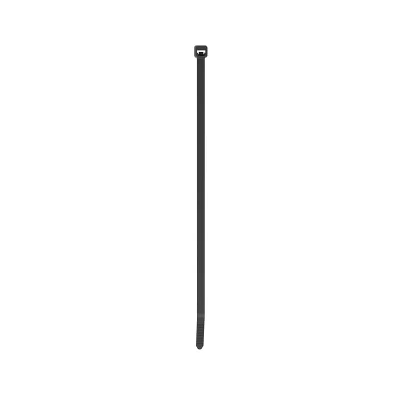 Panduit PLT3S-C30 Locking Cable Ties are designed to satisfy the needs of high temperature applications, while delivering consistent performance and reliability. Featuring a curved tip to allow for easy pick up from flat surfaces and faster initial threading. Standard cross section, 11.5 (292mm) length. Made of Heat Stabilized Nylon 6.6, are black in color and come in packages of 100.