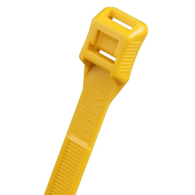 Panduit In-Line locking ties are easy to use thanks to low-profile snag-free heads and a belt-like parallel entry lock. Plus, with weather-resistant Nylon 6.6 material, they're ideal for indoor and outdoor environments and harsh UV light. Light-heavy cross section, 15.3in, Tensile strength: 552, butterscotch, 100pc.