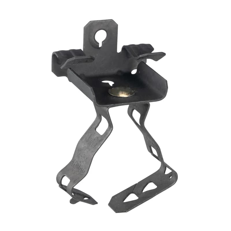 Beam clamp for 1/8" - 1/4" flange with 1/2" - 3/4" snap closed conduit clip, bottom mount, static load capacity: 75 lbs. vertcally.