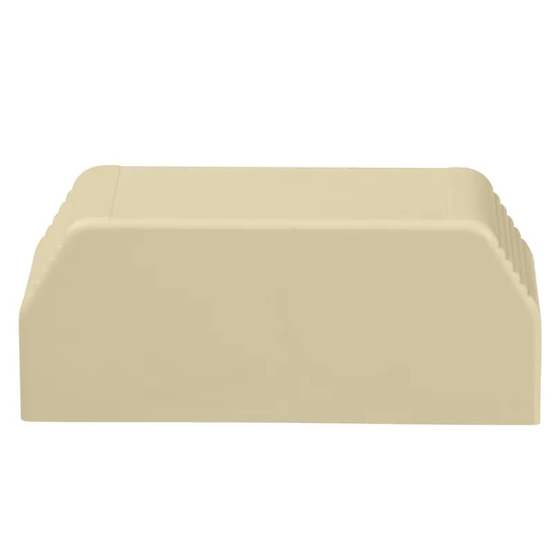 The end cap fitting is used to terminate or allow entry to T-70 raceway with conduit breakouts of 1/2". It is Electric Ivory.