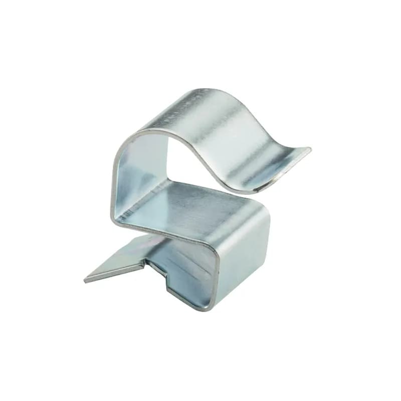 Cable clip for 0.31" - 0.38" flexible cable on 1/16" - 3/16" flange.