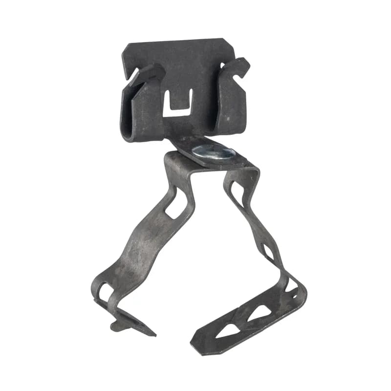 Panduit P812M24SM - Beam clamp for 1/8" - 1/4" flange with 1/2" - 3/4" snap closed conduit clip, side mount, static load capacity: 25 lbs. vertically.
