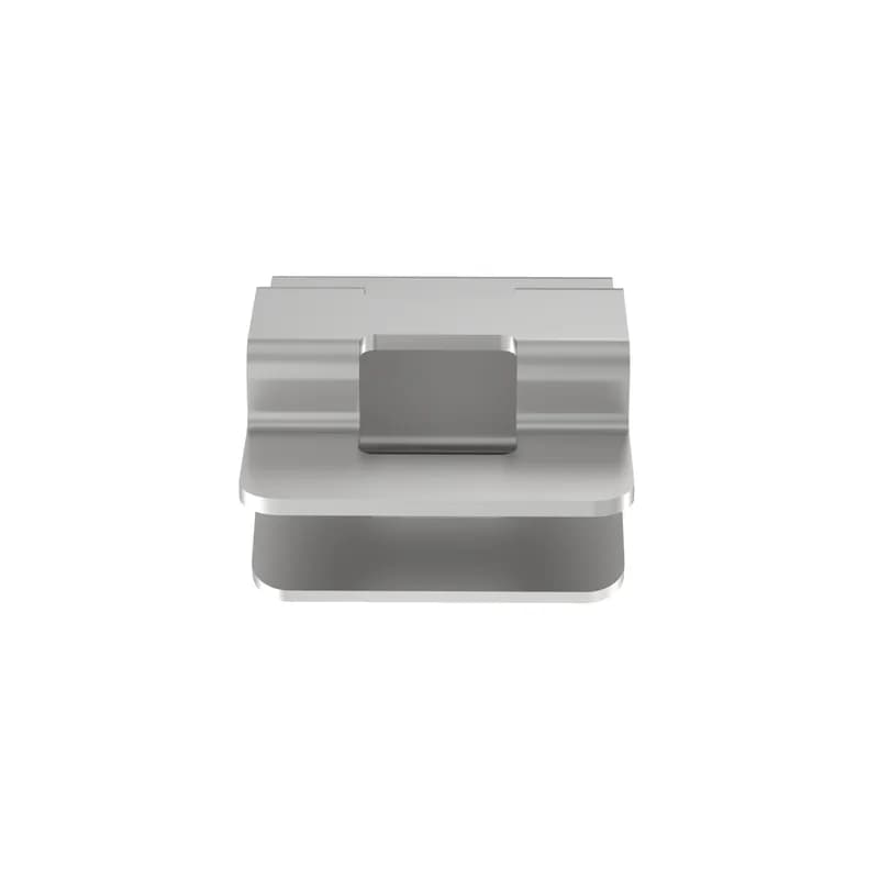 Panduit MCMS25-P-C Metal Clip-On Mounts enable attachment to sheet metal edges for fast mounting of harness with cable ties. The 4-way cable tie entry feature, allows easy harness orientation. For use in indoor environments and with panels no thicker than 0.24 (6.1mm). Use with miniature, intermediate and standard cable ties. Made of Zinc Platted Steel, are natural in color and come in packages of 100.