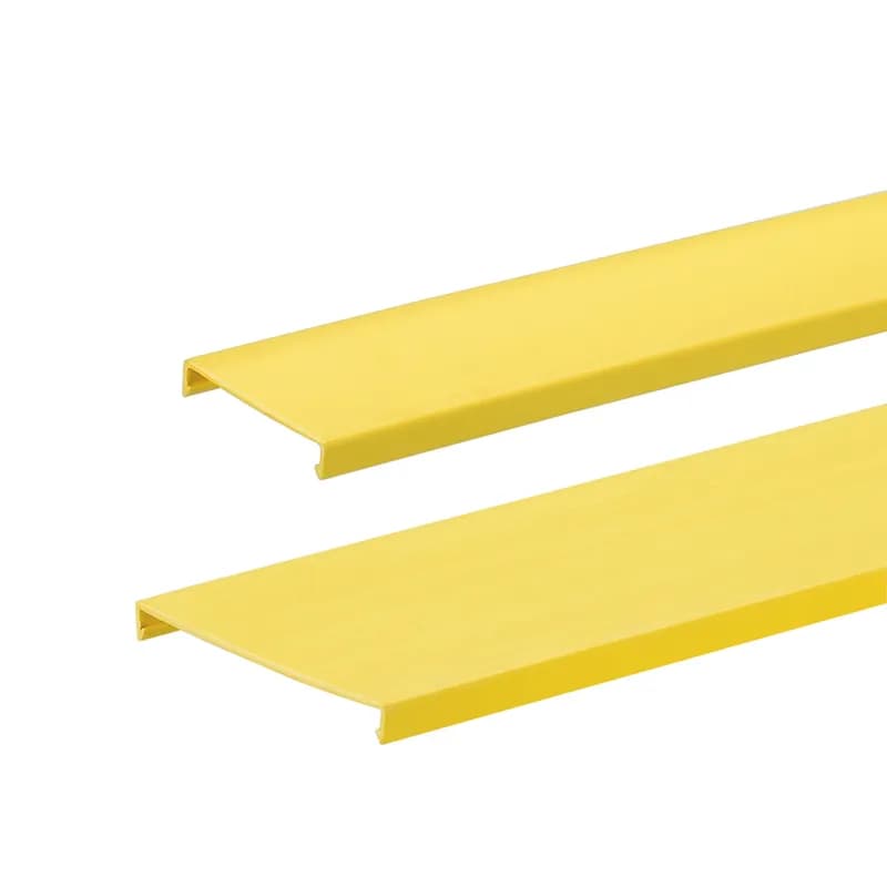 Duct cover, 4 W x 6' length, PVC, yellow.