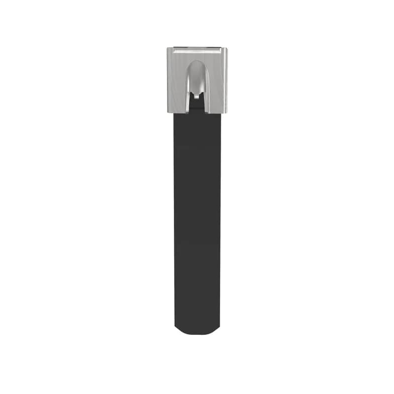 Pan-Steel Polyester Fully Coated Cable Ties speed up installation with a unique self-locking head design that locks into any part of the tie. Plus, 316 stainless steel is wrapped in UV-resistant, halogen-free, low-smoke Polyester to promote worker safety and reliability in corrosive, high-vibration, temperature-extreme environments. Super-heavy cross section, Max bundle diameter: 8.0in, 29.7in, Tensile strength: 2000, Black, 50pc.