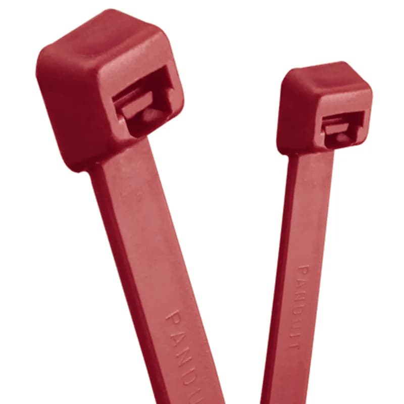 Panduit PLT3S-C702Y - Panduit PLT3S-C702Y Locking Cable Ties are suitable for use in plenum or air handling spaces. With low smoke density and an excellent flammability rating of UL 94V-0, they are an accepted solution for bundling qualified cable without conduit in air handling space applications. For indoor or outdoor use with greater resistance to damage caused by ultraviolet light. Standard cross section, 11.6 (295mm) length. Made of HALAR, a distinctive maroon color and come in packages of 100.