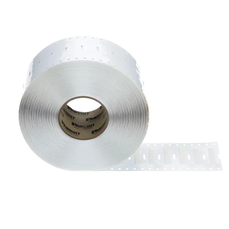The H200X034H1T-B Military-Grade Polyolefin Heat-Shrink Label is single-sided printable. It offers crisp, clear legends with superior readability for quick and easy label production. The heat-shrink sleeve is designed to provide a clear, reliable, and durable way to identify wires and cables. Shrink ratio 3:1. 0.34" x 2" (8.6 mm x 50.8 mm). Color White. 2500 labels per roll.
