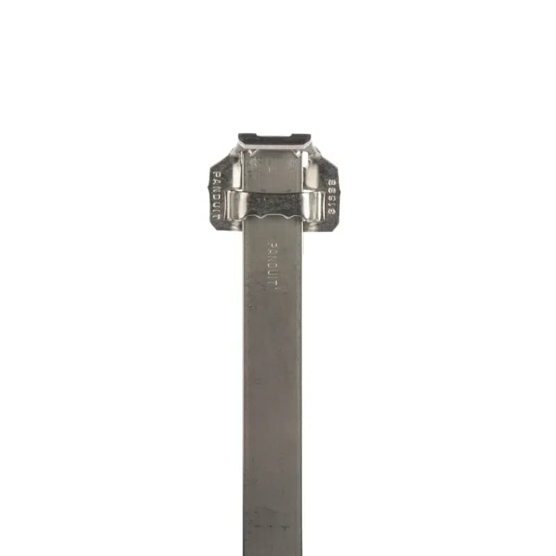 The MS10W75T30-Q6 Discrete Length Stainless Steel Buckle Strap cable cleat is an effective option for protecting against high short circuit fault current requirements in harsh environments. The variable design is compatible with quad, trefoil, and multicore cables and certified to IEC61914:2015, tested up to 188kA peak fault current. The product features a low-profile fold-over buckle, 316L AISI Stainless Steel, 991mm length, 19mm width, 10656N tensile strength, and 254mm bundle capacity.