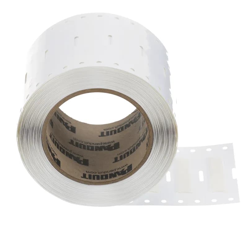 The H200X044H1T Military-Grade Polyolefin Heat-Shrink Label is single-sided printable. It offers crisp, clear legends with superior readability for quick and easy label production. The heat-shrink sleeve is designed to provide a clear, reliable, and durable way to identify wires and cables. Shrink ratio 3:1. 0.44" x 2" (11.2 mm x 50.8 mm). Color White. 500 labels per roll.