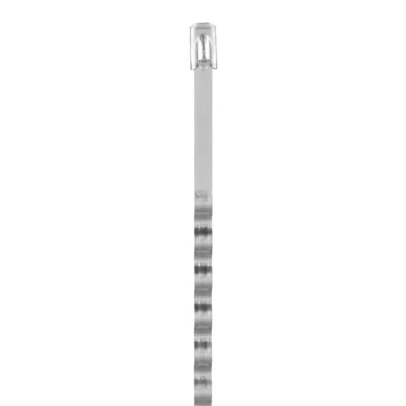 The MLT4WS-TL Wave-Ty Stainless Steel Cable Tie readily expands and contracts to accommodate electric heat trace applications. The patented wave-form spring maintains greater installed tension on non-resilient objects. Built with 304 stainless steel, which is suited for indoor and outdoor environments.