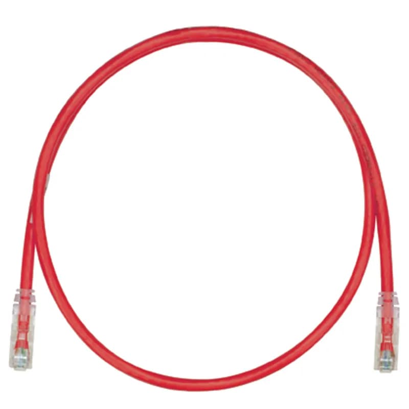 Panduit UTPSP1MRDY - The TX6 PLUS Cat 6 UTP Patch Cord is a 1-Meter, Red cord constructed of 24 AWG, unshielded, twisted pair, stranded, CM cable with high-performance modular plugs. Its tangle-free latch prevents snags and ensures a fast release, streamlining moves, adds, and changes. The slender strain relief boot provides easy access in high-density applications. Enabled with RapidID, the product has pre-installed barcodes for simple port mapping using RapidID software.