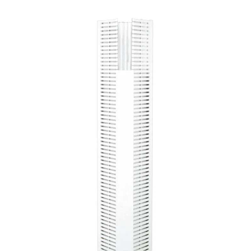 The CWD4WH6 Panduct PanelMax Corner Wiring Duct is an innovative wire management product that makes more efficient use of space inside enclosures, speeds installation, and reduces control panel assembly costs. It used in the vertical corners of compact to large electrical control panels with both side and back panels. UL94 V-0 flammability rating. Lead-free PVC. 4.58" (116.3 mm) x 5.33" (135.4 mm) x 6' (1.8 m). Slot width 0.2" (5 mm). Color White.