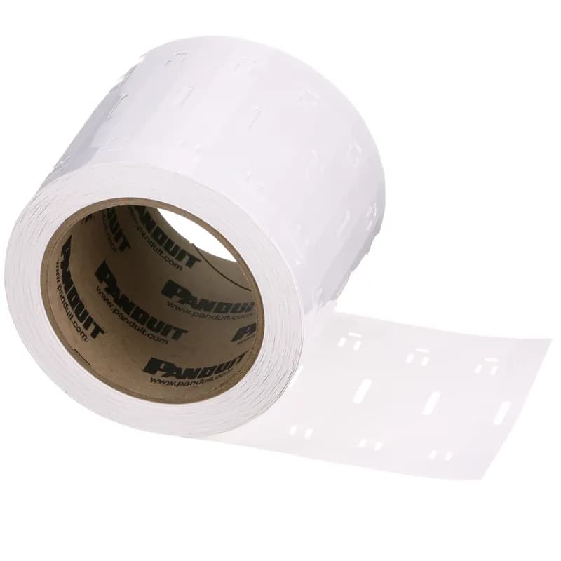 The M300X050Y7T Thermal Transfer Polyester/Polyolefin Non-Adhesive Marker Plate offers crisp, clear legends with superior legibility. The marker plate allows for mounting flexibility, attachable in a horizontal or vertical orientation. Designed for use with Panduit TDP printers. Compatible with Easy-Mark Plus Labeling Software. Polyester/Polyolefin. 0.50" x 3" (12.7 mm x 76.2 mm). Color White. 500 labels per roll.