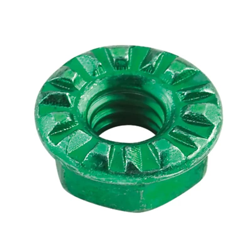 Bonding nut for threaded #10-32 rail fasteners.