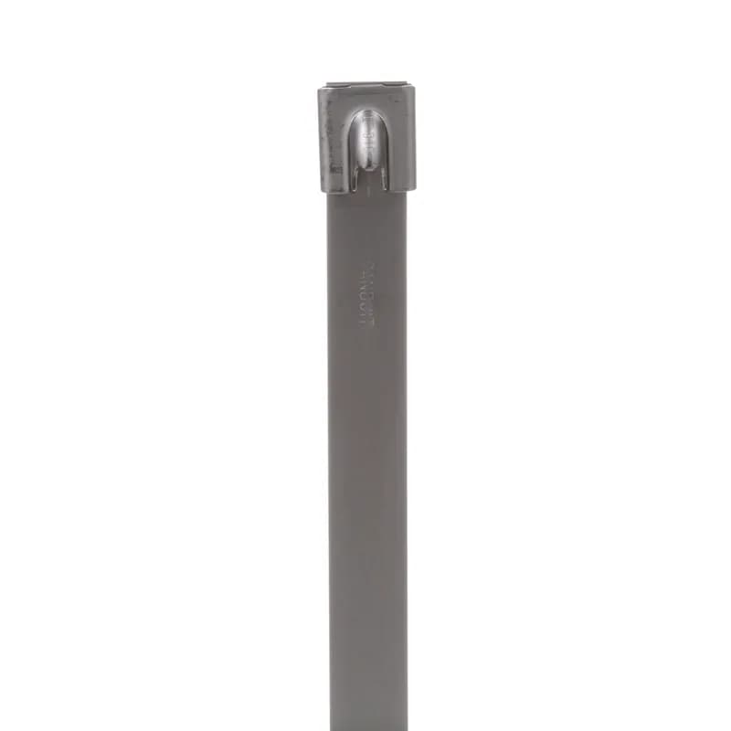 Pan-Steel Self-locking Cable Ties speed up installation with a unique self-locking head design that locks into any part of the tie. Plus, the smooth edges of 316 stainless steel promote worker safety in indoor, outdoor and underground environments. Super-heavy cross section, Max bundle diameter: 10in, 35.9in, Tensile strength: 4005, 50pc.