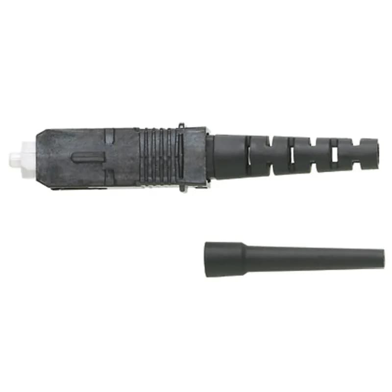 Panduit FSCM5BL - Field Polish SC Simplex Pot & Polish Style OM2/OM3/OM4 Connector, Black Housing with 900um/3.0mm Black Boots