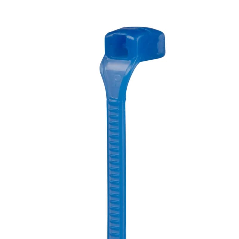 Panduit Contour-Ty Cable Ties are designed to provide consistent strength in high-vibration environments. Plus, with a low-profile head and parallel entry design, the tip enters easy and stays snug and snag-free. And with Nylon 6.6 material, it's ideal for indoor applications. Miniature cross section, 7.2in, Tensile Strength: 80, Blue, 1000pc.
