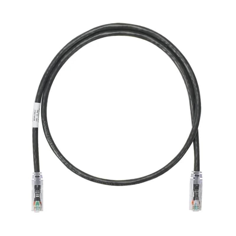The NetKey Cat 6 UTP Patch Cord is constructed of 24 AWG, unshielded, twisted pair, stranded, CM cable with enhanced performance modular plugs. The patented tangle free latch prevents snags and provides easy release saving time on frequent moves, adds, and changes. The patch cord s slender strain relief boot provides easy access in high-density applications. The patch cord is 20 feet in length and black.