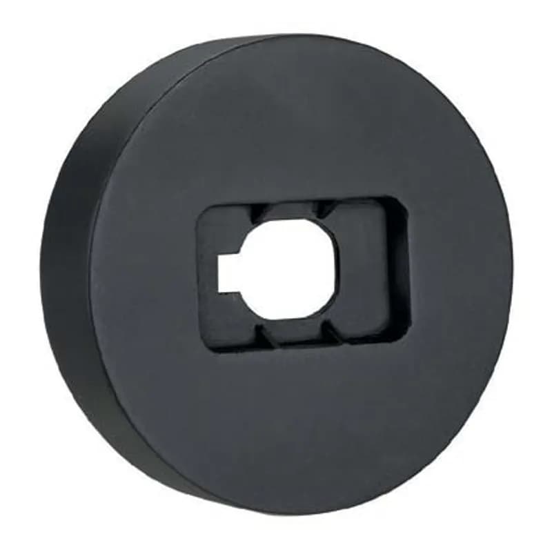 The NetKey Punchdown Base enables termination of punchdown jack modules, is plastic, and is black.