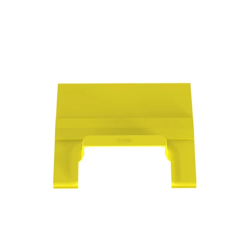 The FiberRunner 12x4 Spill-Over Fitting Cover is used to fully enclose a 12x4 channel in conjunction with the 4x4 spill-over junction. The spill-over junction cover snaps onto the channel base. It has a hinged feature that allows easy access to add or remove cables.