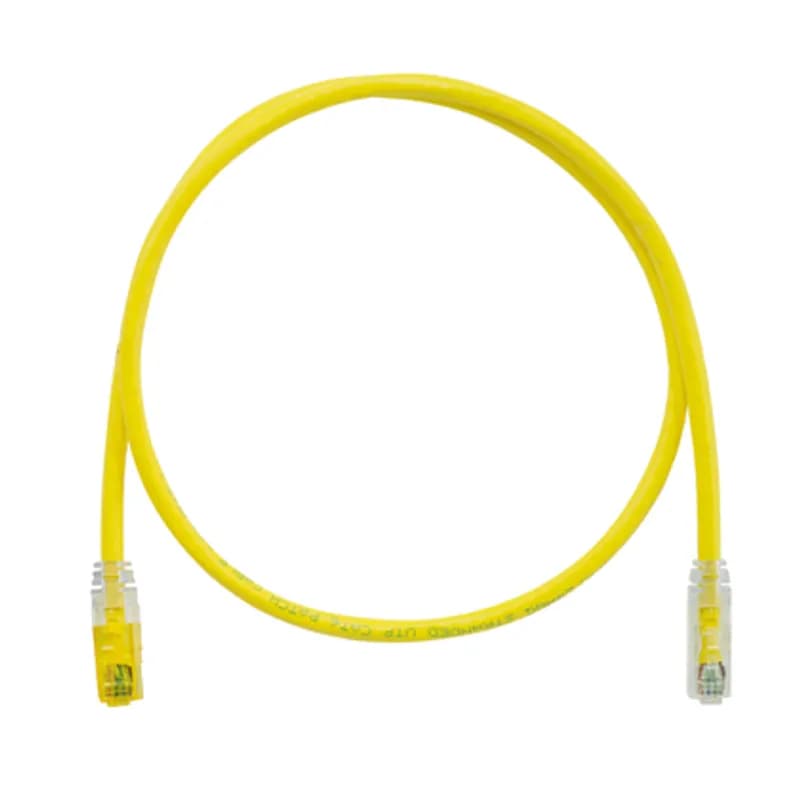 The TX6 PLUS Keyed Cat 6 UTP Patch Cord is a 10-Meter, Yellow cord constructed of 24 AWG, unshielded, twisted pair, stranded, CM cable. It's equipped with a TX6 PLUS Keyed Modular Plug on one end and a Non-Keyed Modular Plug on the other. The tangle-free latch prevents snags and ensures a fast release, streamlining moves, adds, and changes. Enabled with RapidID, the product has pre-installed barcodes for simple port mapping using RapidID software.