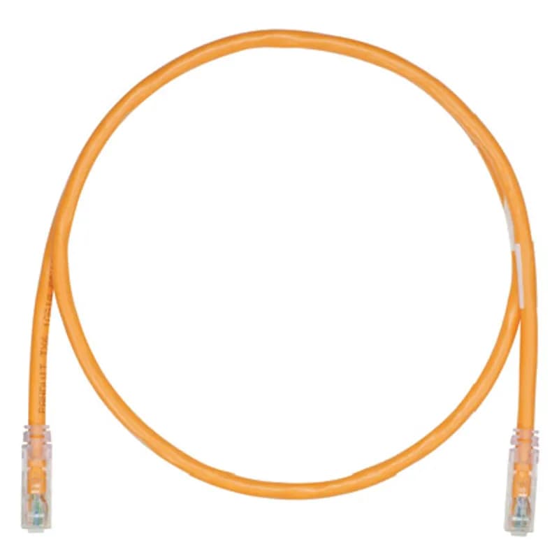 Panduit UTPK6A3MOR - The TX6A 10Gig Keyed Cat 6A UTP Patch Cord is a 3-Meter, Orange cord constructed of 23 AWG, unshielded, twisted pair, stranded, CM cable. It's equipped with a TX6A 10Gig Keyed Modular Plug on one end and a Non-Keyed Modular Plug on the other. Its MaTriX Tape Technology limits alien crosstalk, ensuring 10 Gb/s transmission. Enabled with RapidID, the product has pre-installed barcodes for simple port mapping using RapidID software.