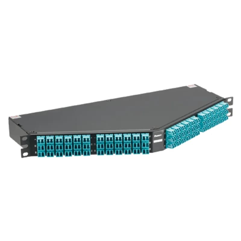 12-FIBER HIGH DENSITY OM4 FIBER OPTIC ANGLED CASSETTE STANDARD METHOD A