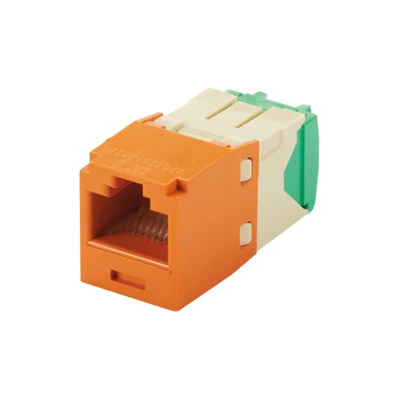 The Mini-Com Cat 6 UTP 28-30 AWG RJ45 TG Jack Module is designed to terminate 4-pair, 28-30 AWG twisted pair cable. Each module is 100% factory tested to exceed industry standard performance requirements. TG style termination eliminates the need for a termination tool. Each jack is individually serialized for traceability and is compatible with Mini-Com Modular Patch Panels and Faceplates.