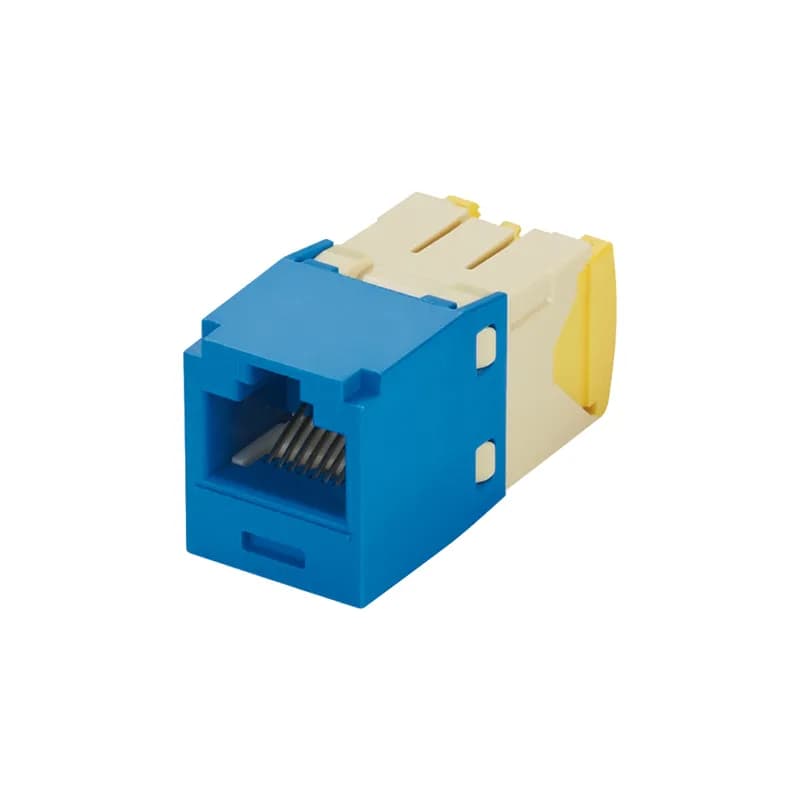 The Mini-Com Cat 5e UTP 28-30 AWG RJ45 TG Jack Module is designed to terminate 4-pair, 28-30 AWG twisted pair cable. Each module is 100% factory tested to exceed industry standard performance requirements. TG style termination eliminates the need for a termination tool. Each jack is individually serialized for traceability and is compatible with Mini-Com Modular Patch Panels and Faceplates.