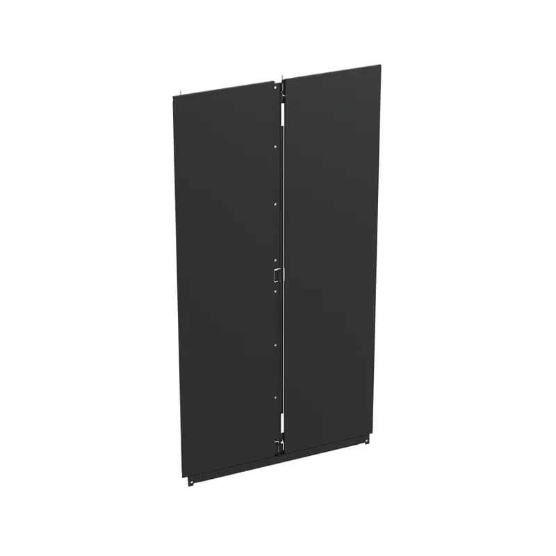 The split side panel is designed for use with Net-Access N-Type Cabinets. It measures 45 RU x 1070mm and is black.