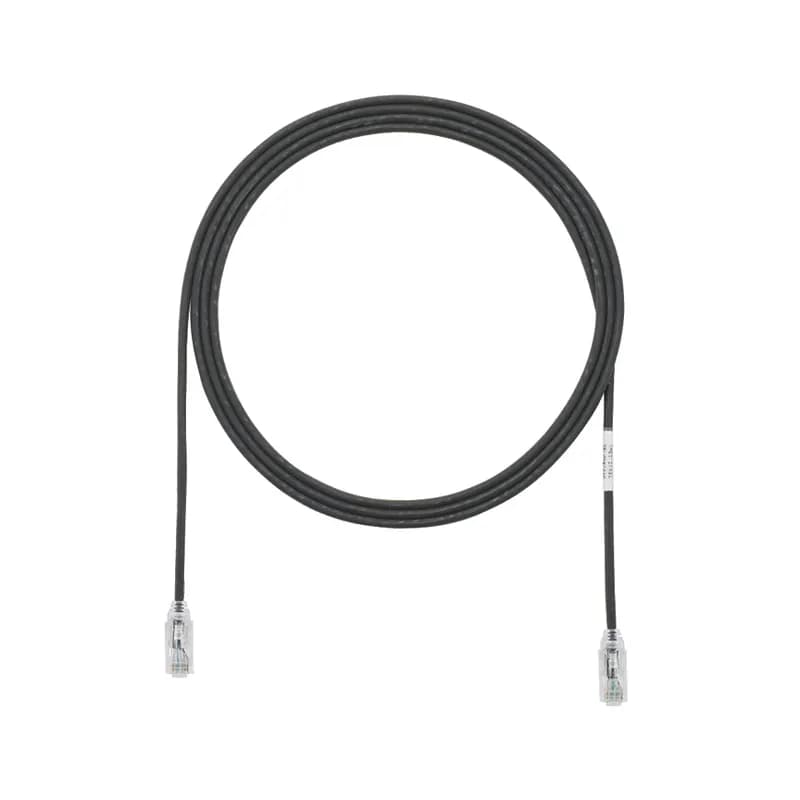 Panduit UTP28SP15BL - The TX6-28 Cat 6 UTP Patch Cord is a 15-Foot, 0.150-inch (3.8mm) diameter, Black cord constructed of 28 AWG, unshielded, twisted pair, stranded, CM/LSZH cable with high-performance modular plugs. Its compact 28 AWG design simplifies installation and management. The tangle-free latch prevents snags and ensures a fast release, streamlining moves, adds, and changes. Enabled with RapidID, the product has pre-installed barcodes for simple port mapping using RapidID software.