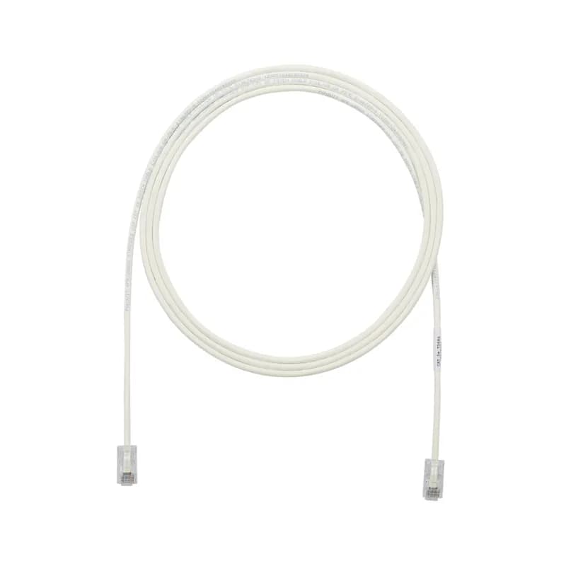 Panduit UTP28CH10GY - The TX5e Cat 5e UTP Patch Cord is a 10-Foot, 0.150-inch (3.8mm) diameter, Grey cord constructed of 28 AWG, unshielded, twisted pair, stranded, CM cable with Pan-Plug modular plugs. Its compact 28 AWG design simplifies installation and management. The tangle-free latch prevents snags and ensures a fast release, streamlining moves, adds, and changes. Enabled with RapidID, the product has pre-installed barcodes for simple port mapping using RapidID software.