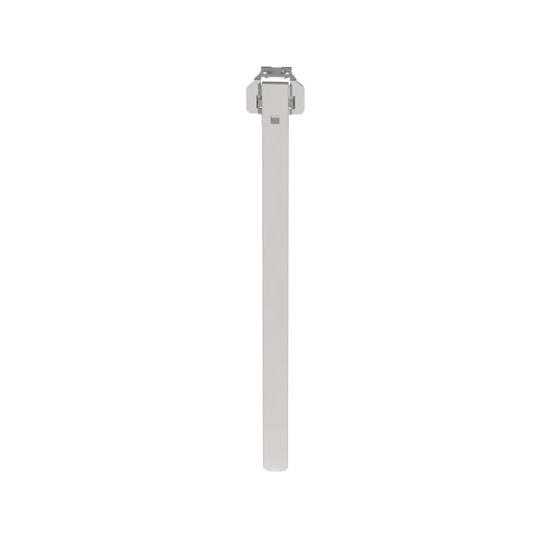 The MS8W75T30-Q6 Discrete Length Stainless Steel Buckle Strap cable cleat is an effective option for protecting against high short circuit fault current requirements in harsh environments. The variable design is compatible with quad, trefoil, and multicore cables and certified to IEC61914:2015, tested up to 188kA peak fault current. The product features a low-profile fold-over buckle, 316L AISI Stainless Steel, 831mm length, 19mm width, 10656N tensile strength, and 203mm bundle capacity.